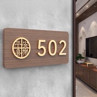 golden Customised Unit Sign door sign  door unit number house number plate unit number Door Signage 