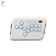 [Flameer] Fighting Game Keyboard Rounded Corners Fighting Game Keyboard Controller RGB Lighting Butt