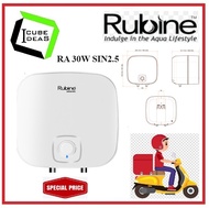 RUBINE STORAGE WATER HEATER (RA 30W SIN2.5 ) 30 LITERS With Dielectric connector + Pressure Relief Valve + Mounting Hardware / FREE EXPRESS DELIVERY