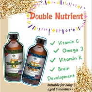 🍒OIL03🍒 Sunno Cuties Double Nutrient Premium Baby Food Oil Avocado Oil + Walnut Oil Cold Dressing or