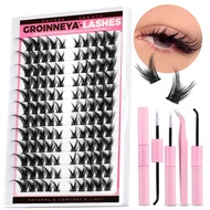 Lash Clusters Set DIY Lashes Extension Kit Individual Eyelash Extension Kit Full Set Lashes Kit with