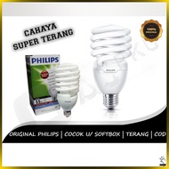 Philips Spiral 55W Lamp - Softbox Soft Box Studio Shooting Photography Photographer Bulb Lighting St