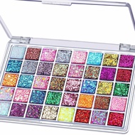 FANDAMEI 40 Colors Face Glitter Face Paint Glitter Gel - Face Glitter for Women Girls Kids No Glue N