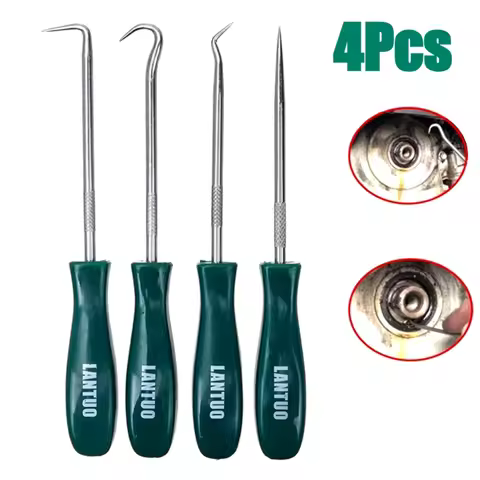 4Pcs Oil Seal Screwdrivers Set Car Auto Vehicle Pick Hooks for Garages General-Plumbers Mechanics Wo
