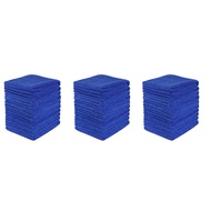 danglan-300Pcs Absorbent Microfiber Towel Home Kitchen Washing Clean Wash Cloth Towel Blue