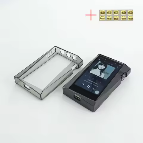 Soft Cover Crystal TPU Clear Case for iriver Astell&Kern SR35 With Front And Back Screen Protector T