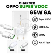 Zada Charger OPPO 65W 65watt 2A 4A MAX 6.5A Super VOOC Fast Charging Cable Cas Data Type C/Micro USB