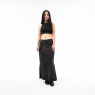 Amigos de Nimes - Katty Denim Black Tint Brown Long Skirt