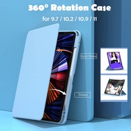 Case For iPad pro12.9 360° rotation Case  Stand Cover 2021 10.2 7/8/9th Generation  10.9/11 book cover