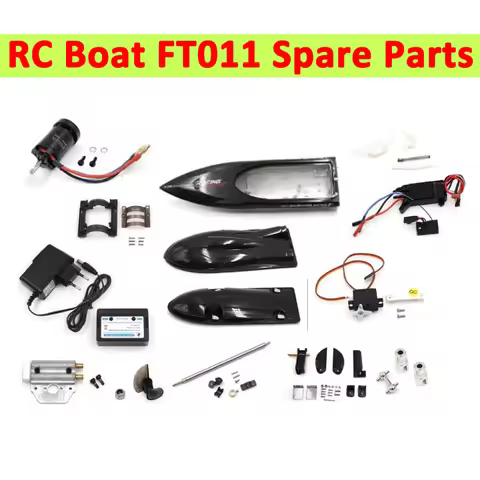 Feilun FT011 RC Boat Spare Part Body Shell Charger Servo Tail Rotor Blade Pipe Etc. Accessory
