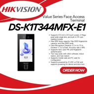 HIKVISION DS-K1T344MFX-E1 Value Series Face Access Terminal 4.5" Touch Screen 2MP Wide-Angle Lens