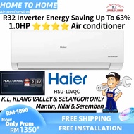 [Installation] Haier 1.0hp (HSU-10VQC) Standard R32 4 Star Inverter Air conditioner (3-7 days delivery)
