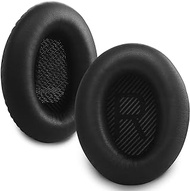 QC35 Ear Pads Replacement Ear Cushions Compatible with Bose QuietComfort 35 QC35 SoundTrue QuietComfort 35 II QC35 II Over-Ear Headphones Comfort Memory Foam Earpads (Black)