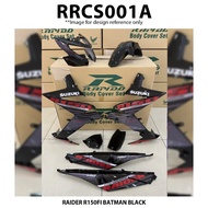 Cover Set Rapido Suzuki Raider R150Fi Batman Color Black Red R150 Fi Accessories Motor Body Cover Se