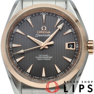 歐米茄海馬系列Aqua Terra 150米同軸天文台表 38.5毫米 (231.20.39.21.06.003) - 附錶盒、保固卡，18K黃金/不鏽鋼材質，男士腕錶，灰色，拋光處理，成色極佳 [二