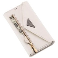 GMO 現貨 特價Redmi紅米Note 10 5G 6.5吋膚感信封翻蓋錢包手機套含掛繩背帶保護套殼白色皮套