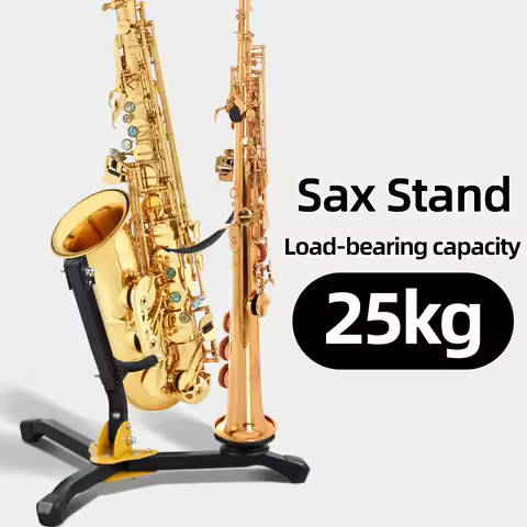 Alto, Tenor, and Soprano Saxophone Wind Instrument Stand Tripod, Foldable Portable Instrument Stand,