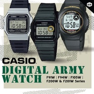 [Watchspree] Casio Digital Army Watch F91W & F94W Series & F105W F200W & F201W Series.