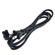 TV Power Cord6FT/1.8Meter Angled (L-Type Angle) IEC 320 C7 to Nema 1-15P AC Power Cord NISPT-2 18AWG