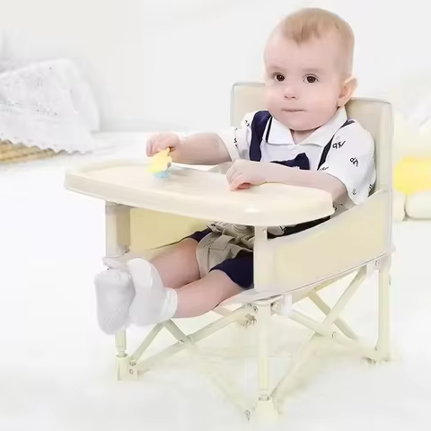 Baby Chair,Kids Chair, Foldable, Storage Bag Included, Portable, Lightweight, Safety Belt, Load Capa