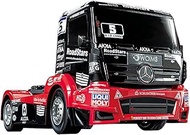 Tamiya - 1:14 RC M-B Race Truck Actros MP4 TT-01E, Remote Control Car/Vehicle, Model Building, Kit, 