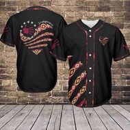 Native American baseball shirt, Native American baseball team shirt, men's baseball shirt, all butto