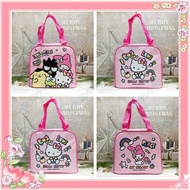 [Bibi Shop] Children's Tableware Hello Kitty Good Friends Melody Rilakkuma Cartoon Meal Bag Lunch To
