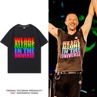 Ready Stock Hot Sale ColdPlay ColdPlay Band Printed t-Shirt Short Sleeve Summer Casual 2025 Concert 