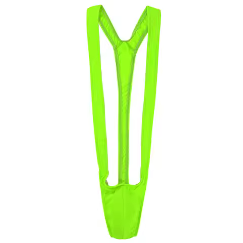 Men Mankini Thongs Bodysuits Stretch Open Deep V-Neck Borat Men Beach Swimwear Swimsuit Men Lingerie