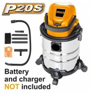 INGCO 20V LI-ION VACUUM CLEANER 20L SS TANK CVLI2005E (BARE UNIT)