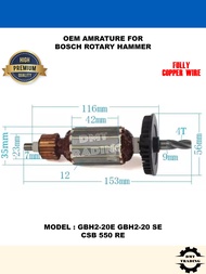 OEM Armature Spare Part for Power Tools GBH220SE/GBH224DSR/GWS6100/GWS7100/GST60PBE/CSB550RE/GSH11E/