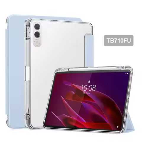 Funda For Lenovo Yoga Tab 11.1 tb710fu Case with Pen Holder Trifold PU Leaher Soft Back Stand Tablet