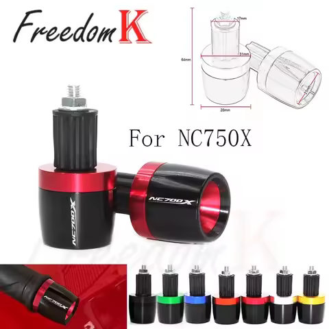 Motorcycle Handlebar Grips Ends Handle Bar Cap End Plug For HON-DA NC Series NC700 750 700X 750X 700