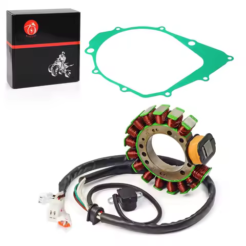 Stator With Gasket for Yamaha Warrior 350 YFM350 1996-2001 Big Bear 350 1995-1997 Kodiak 400 1993-19