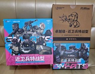 Moshow 卓越級 近衛兵特戰型 藍焰 波波沙中[突擊型]■內附BiIiBili會員專屬特典 重劍‧黑犀牛及專屬磁吸名牌■套裝外盒及特典大地台模壽 先祖效應 高度20cm 合金可動骨架, ABS, 