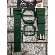 BNB CUSTOM GBX100 HIJAU + BUCKLE JAPAN FOR ORIGINAL GSHOCK