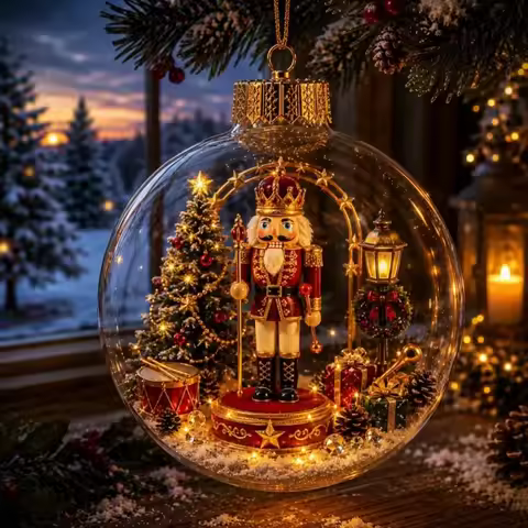 Transparent Lighted Christmas Ball Ornament Plastic Acrylic Clear Christmas Bauble Ornament Exquisit