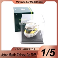 New In Stock Spark 1:5 Aston Martin Amr25 Chinese Gp Fernando Alonso Helmet Simulation 2025 F1 Amr25