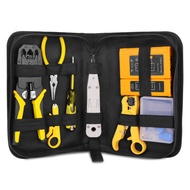 Handskit RJ45 RJ11 RJ12 Network Repair Pliers Tool Kit with Cable Tester Spring Clamp Crimping Tool Crimping Pliers