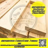 NEW TNG PINE WOOD  2x4   NEW PINE WOOD FOR HOME DECO  WALL  DIY FURNITURE  Kayu Pine Baru  1 Inch to