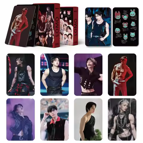 55 SKZOO LOMO photo cards Straykids homemade collection edition 55 box postcards fan merchandise Lom