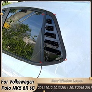 For Volkswagen Polo MK5 6R 6C 2011-2017 Car Rear Window Tint Film Shutter Louver Blind Shade Sticker