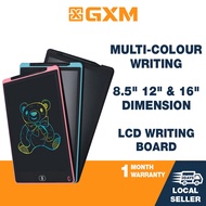 GXM LCD Writing Tablet Board 8.5 12 16 inch Draw Sensitively and Delicately comes with a writing pen easy to operate and clean for children