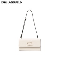 KARL LAGERFELD - RUE ST-GUILLAUME METAL FLAP SHOULDER BAG 240W3109 กระเป๋าสะพาย