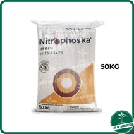 BM Nitrophoska Green 15-15-15+2S 50kg Baja Hijau Subur Behn Meyer Tumbesaran Tanaman Benih Pokok Sayur Baja Kuda Singa