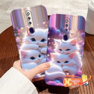 LATEST OPPO F11/F11 PRO/ F5 / F7 / F9 Softcase Beautiful Cat Motif - Contemporary Case - Silicone Ca