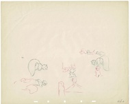 Walt Disney Studios Snow White And The Seven Dwarfs Animals Production Animation Drawing