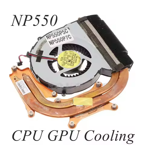 BA62-00675A BA62-00675C Radiator For Samsung NP550P5C NP550P7C Laptop CPU GPU Cooling Fan Heatsink K
