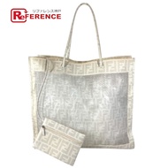 FENDI復古 Zucca 標誌網狀托特包