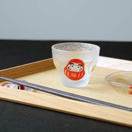 90cc【日本ADERIA】人氣吉祥物 達摩不倒翁 招福杯